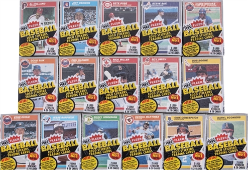 1985 Fleer Baseball Cello Pack Collection of (16) From a Box